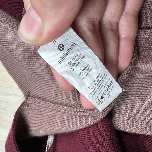 Lululemon Bundle Up Wrap Scarf Merino Wool Blend Spanish Oak Savanah One Size - Picture 9 of 12